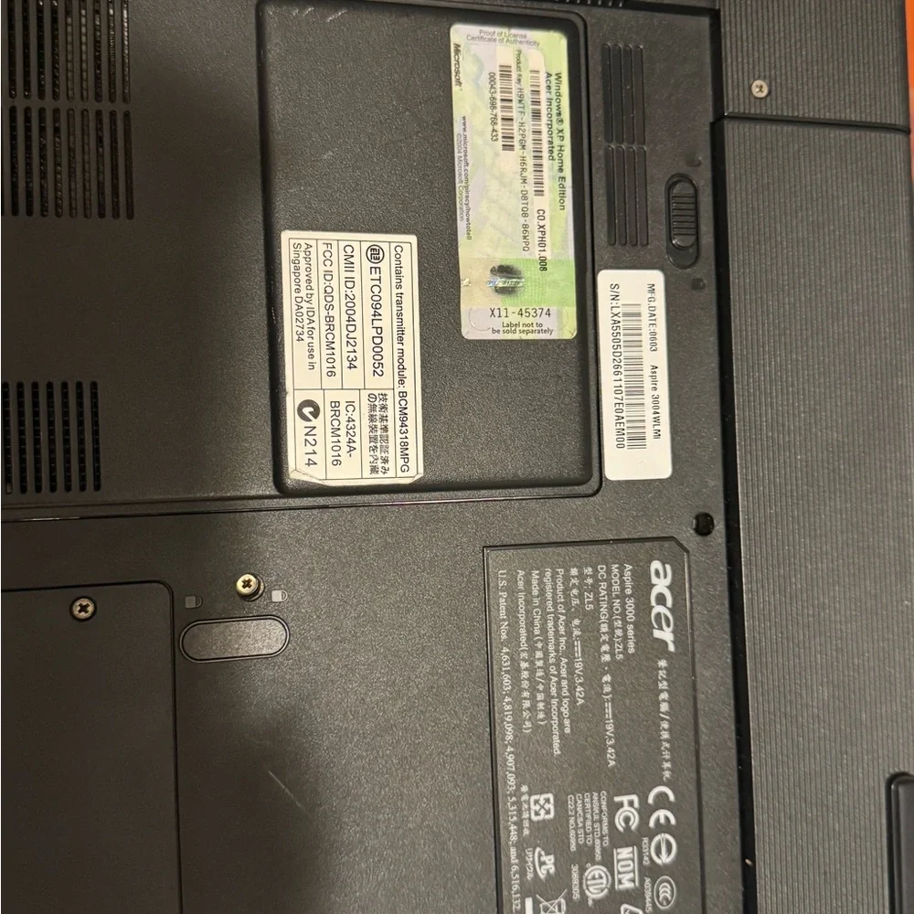 Acer Silver Laptop